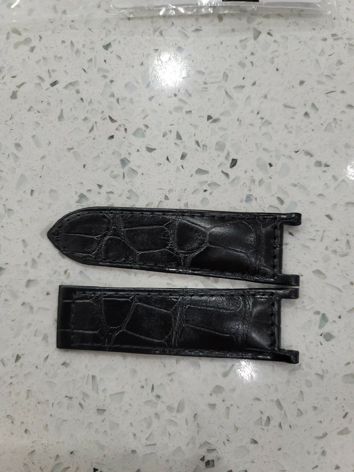 GENUINE Cartier PASHA WATCH STRAP MAT BLACK ALLIGATOR 21.00 mm x 18.25 mm