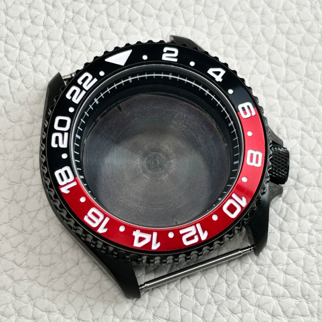 SKX007/SRPD Red Black PVD Watch Case Set Starter Pack Mod for NH35 NH36 Silver