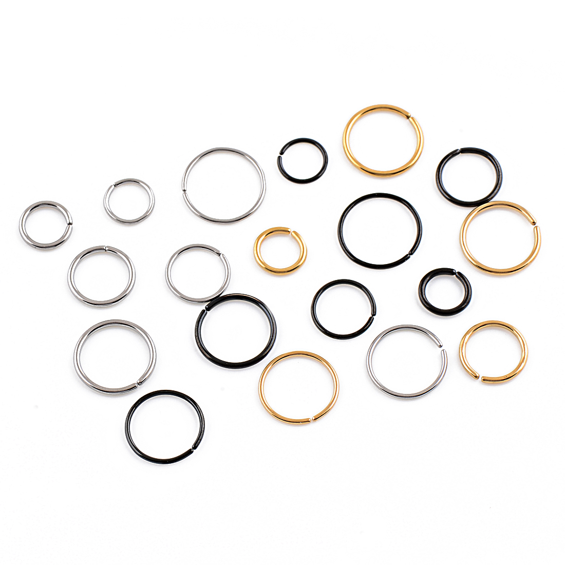 18G 20G 22G all size Color Plated on Steel Seamless Nose Hoop Ear Tragus Ring