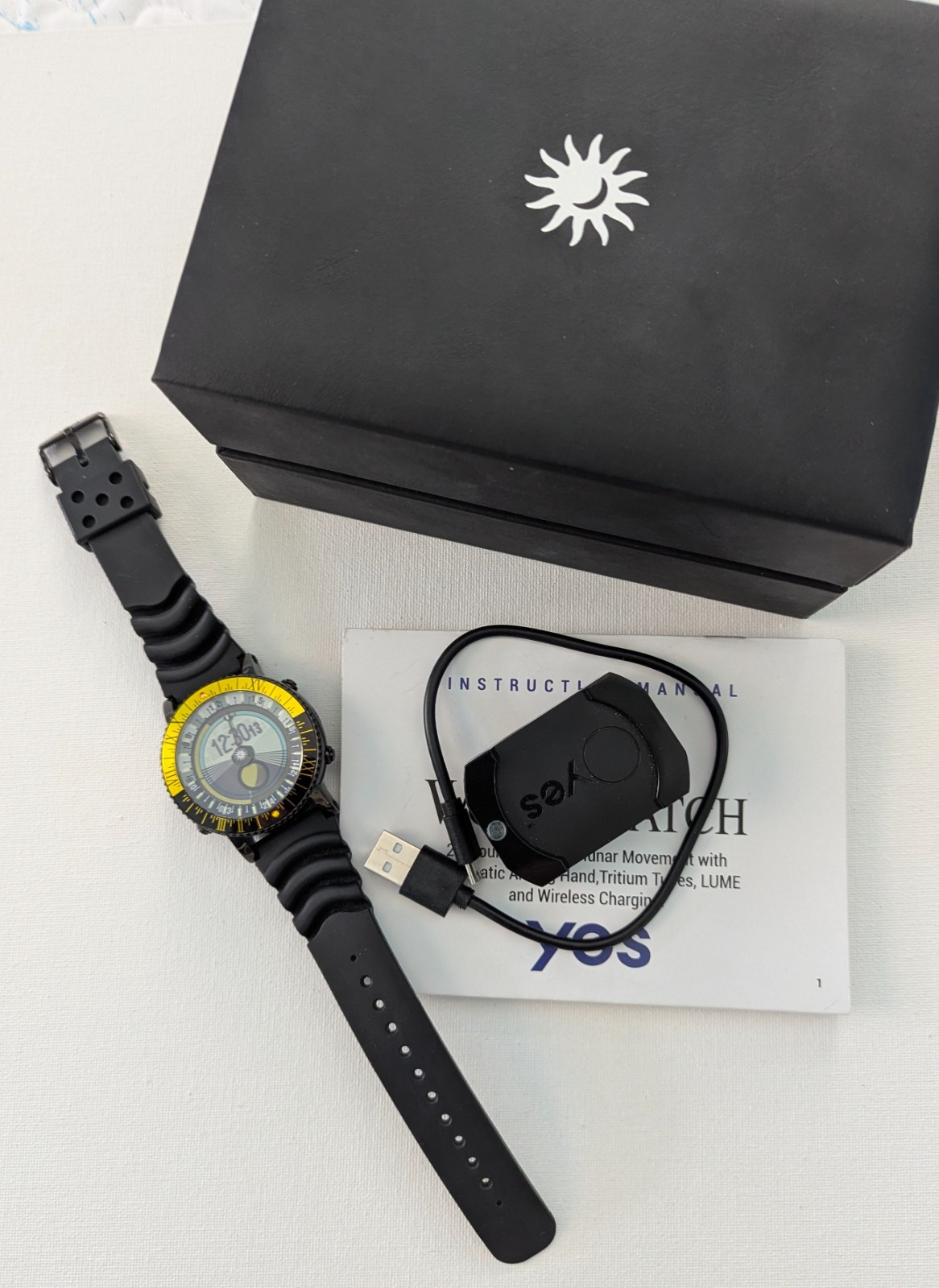 Yes Astronomical V7 WorldWatch Model #7B-KB-PS Titanium in Black