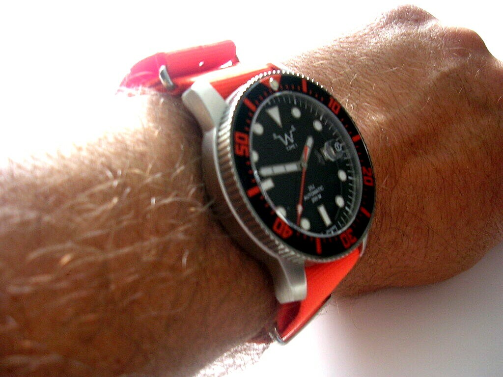 22mm Orange NATO G10 Premium Stitched watch strap 2 pak RAF Bonded IW SUISSE 20