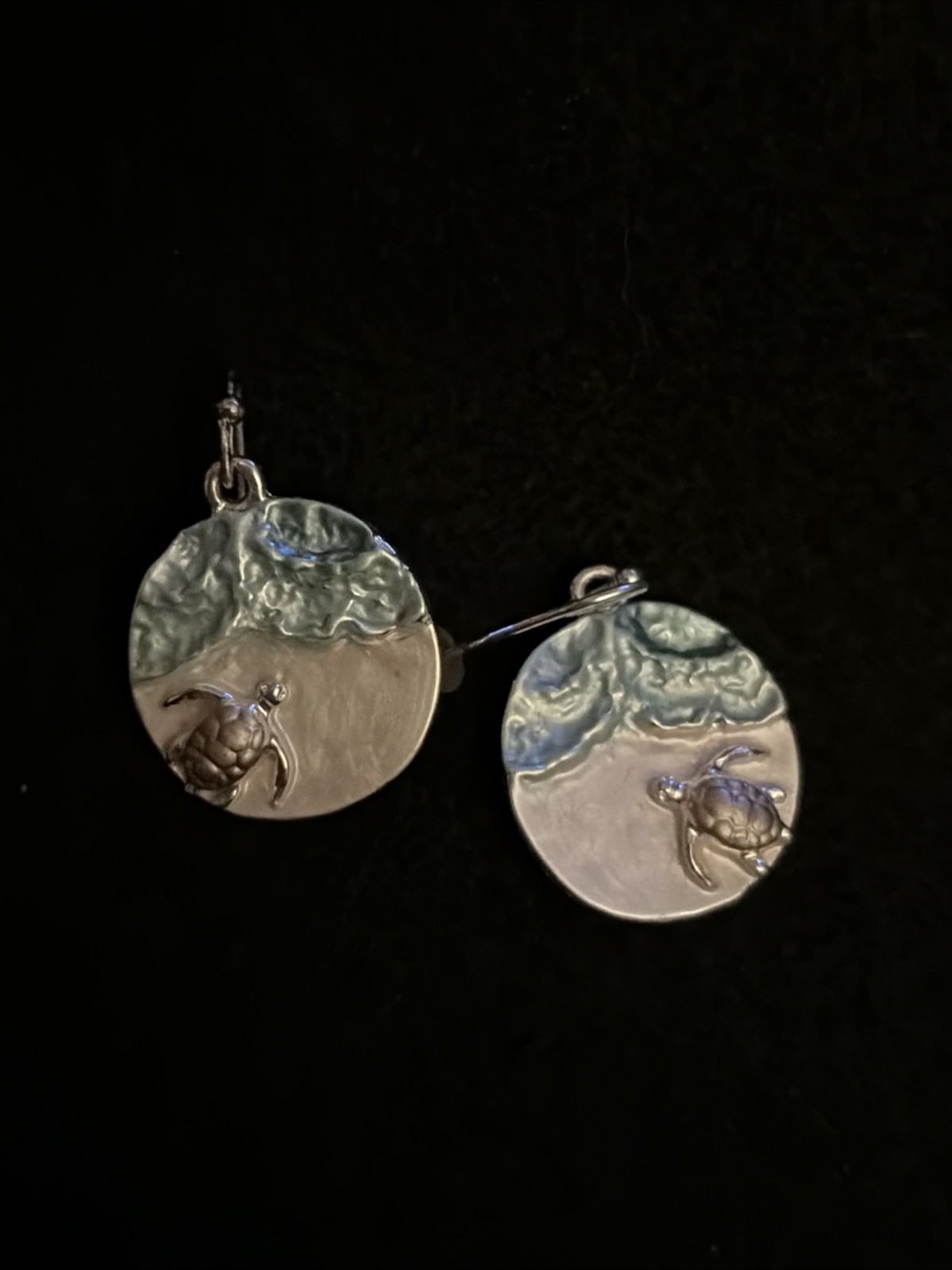Beach Sea Turtle Earrings Summer Jewelry Ocean Coastal Beachcomber Pierced
