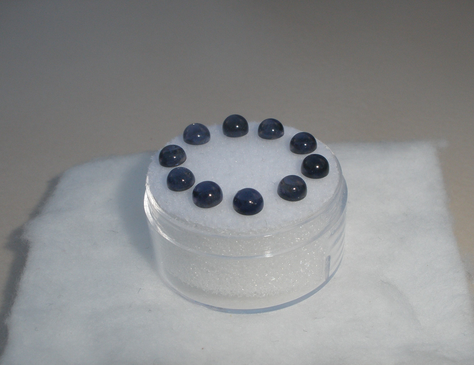 10 Iolite Round Cabochon Loose Natural Gems 4mm each