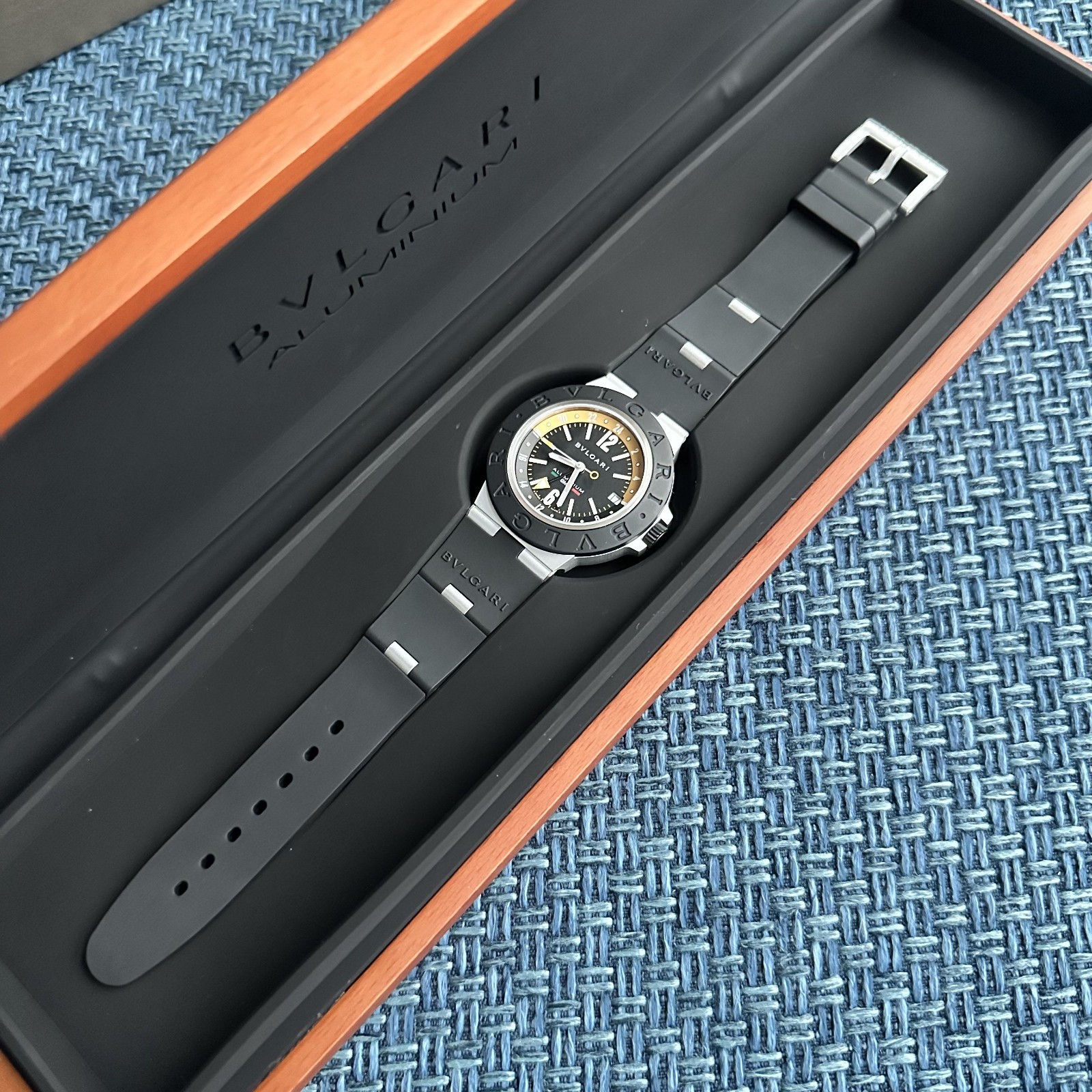 Bulgari Aluminium watch GMT Amerigo Vespucci limited