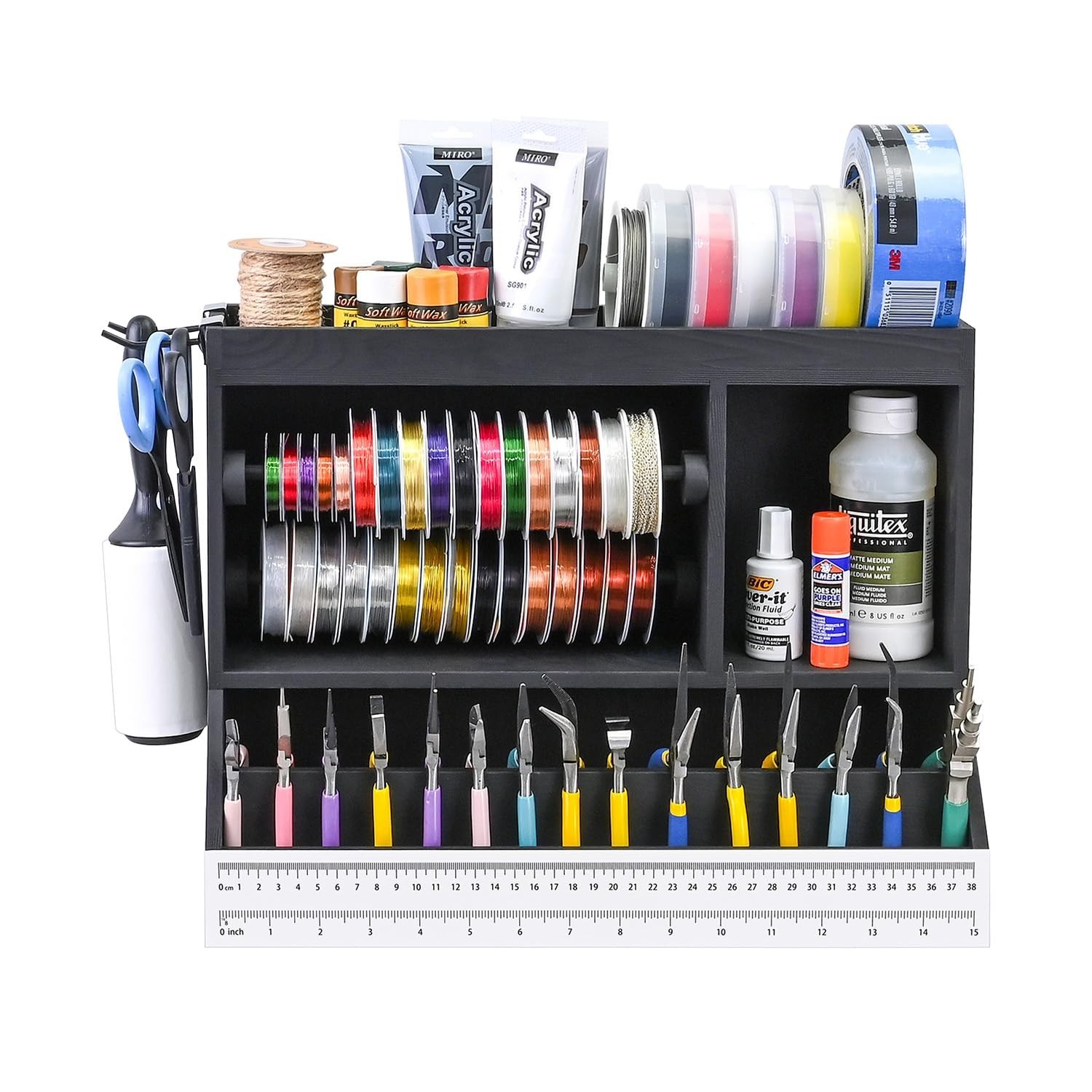 Jewelry and Craft Working Table Bench with measurement, organizes Tool
