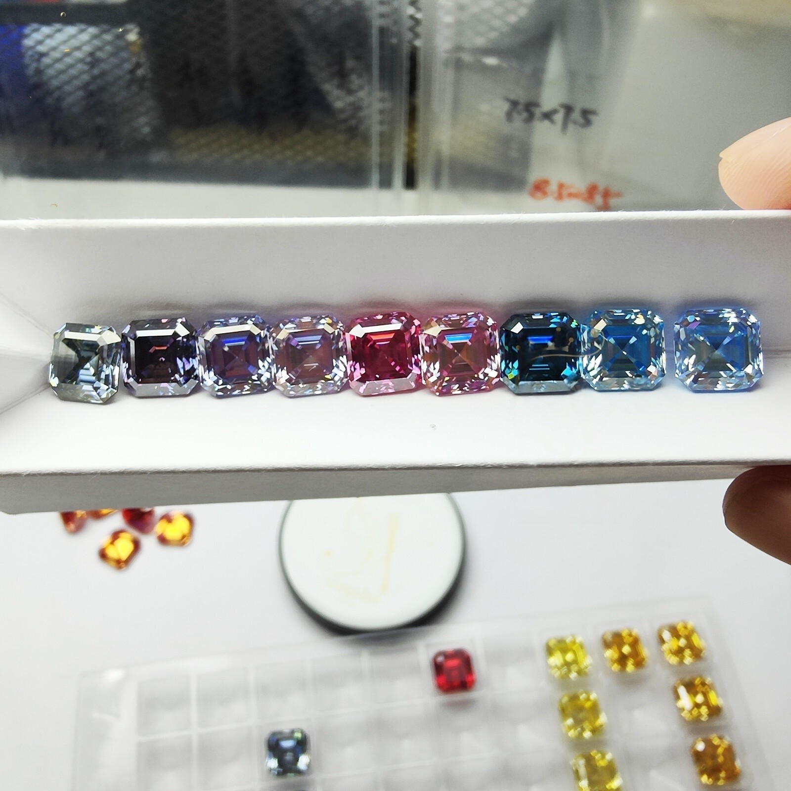 Asher Cut Moissanite Multi-Dispersion Diamond Test Passed Gemstone VVS1