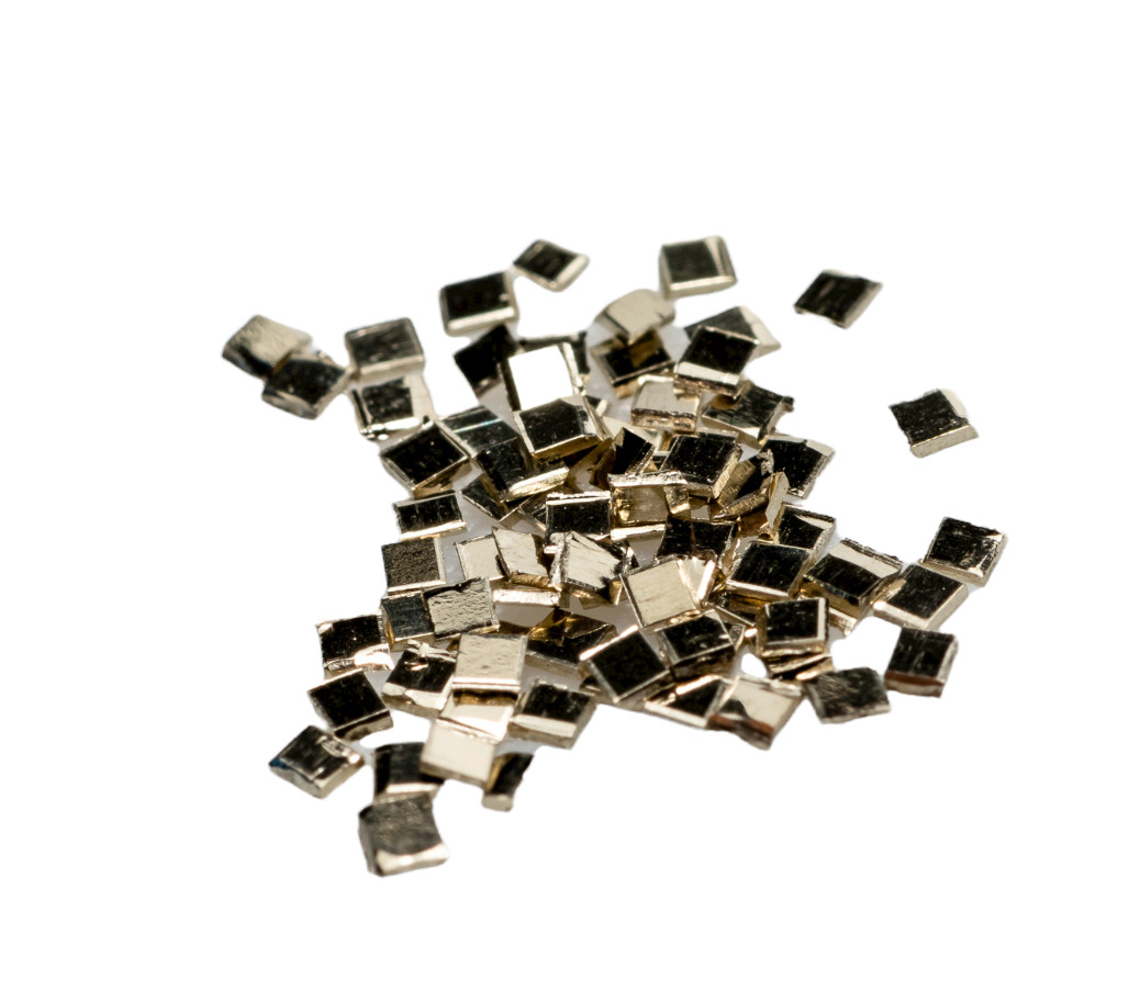 14K White Gold Chip Solder 1 x 1mm (0.25 DWT ~102 pcs) Made in USA