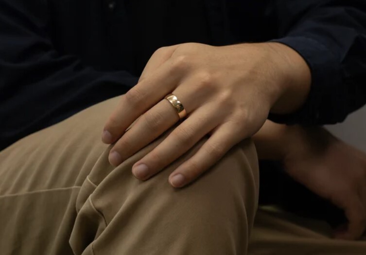 Daily Wear Men’s Solid Metal Comfort Fit Band Ring 14k Yellow Gold Plated Silver