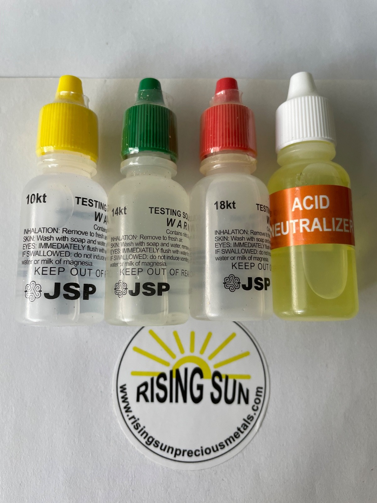 JSP 10k, 14k, 18k, Gold Test Acid, gold test stone, gold testing acids RSPM-GTE