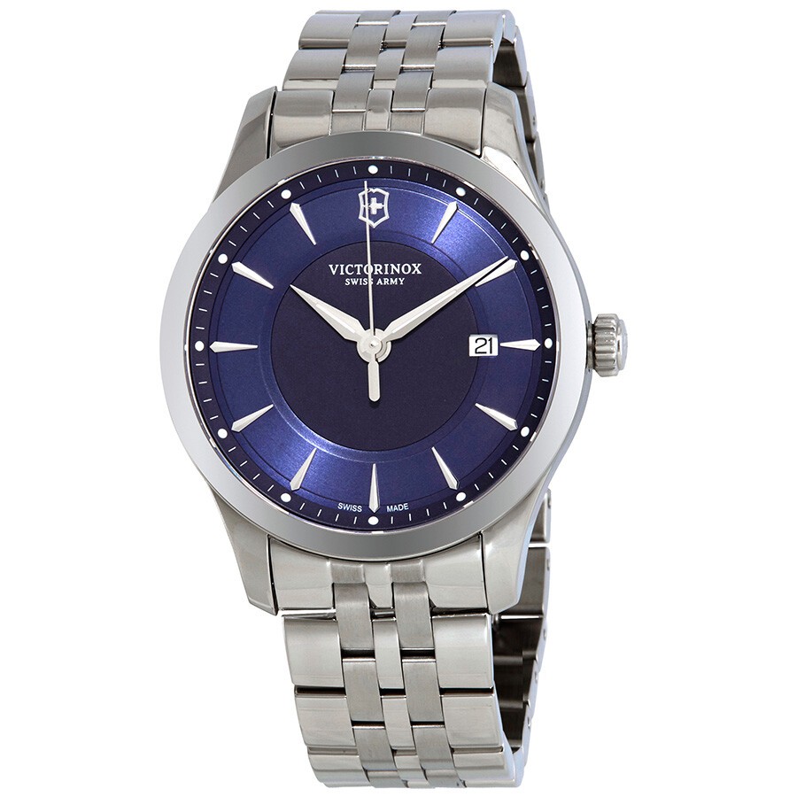 VICTORINOX Alliance Blue Dial Men’s Stainless Steel Watch 241802 MSRP $475
