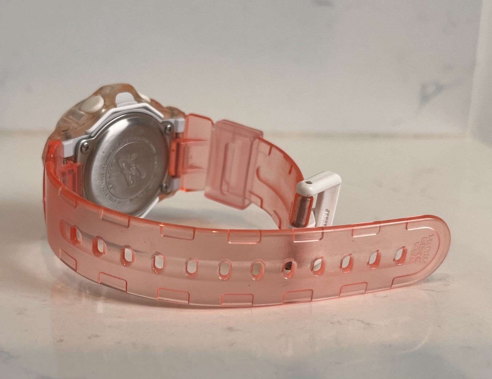 CASIO vintage BG-169R Translucent Pink Resin Case & Band Baby G Shock Watch