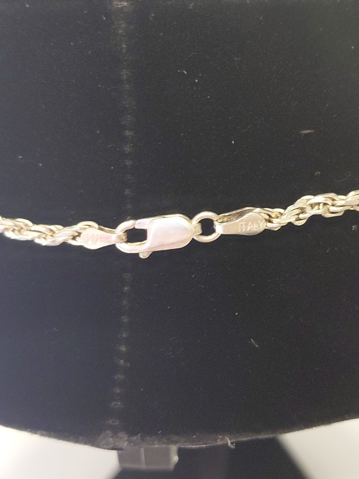925 italy silver rope necklace chain Sterling 11.9 Grams 17 Inches