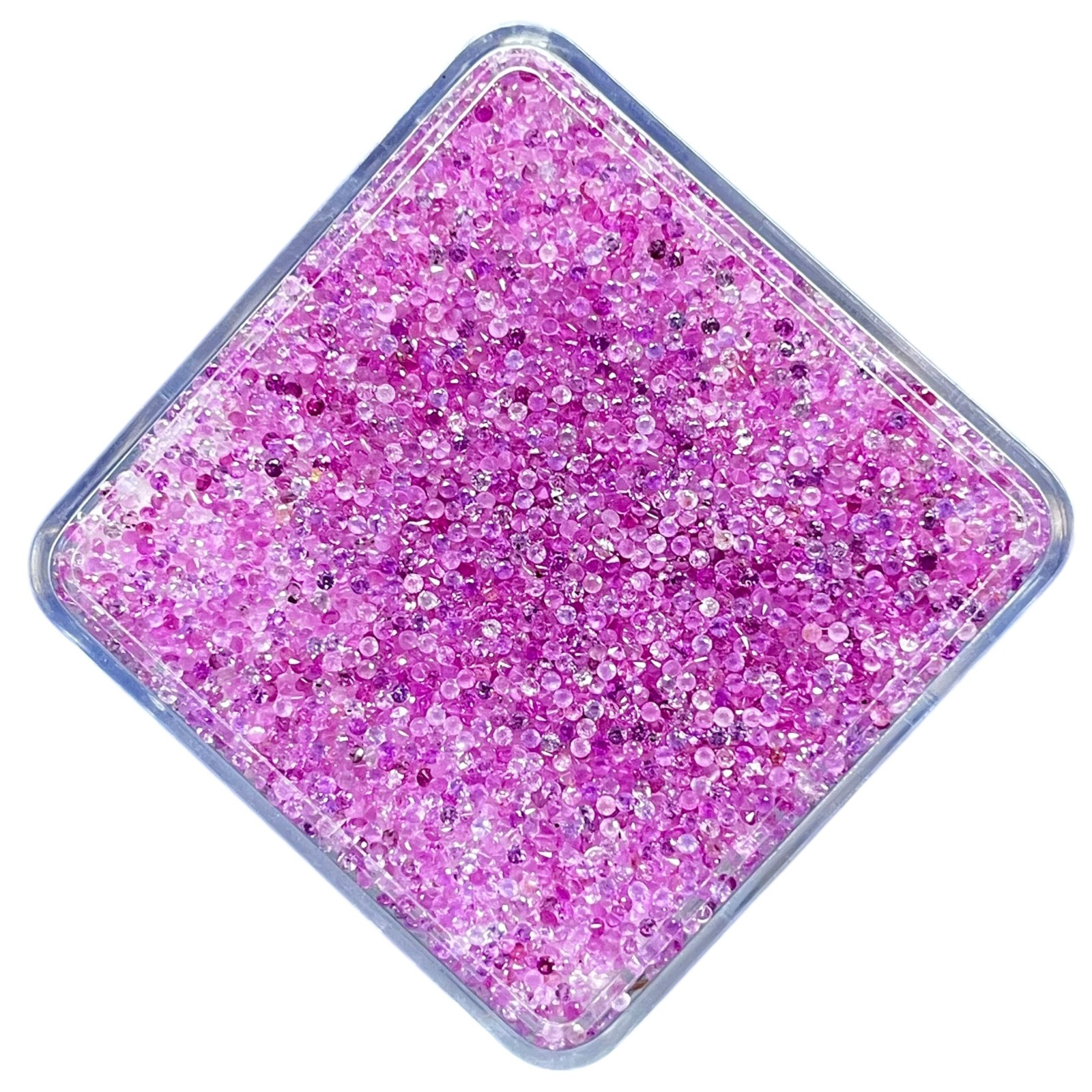 100 Pcs Natural Ceylon Pink Sapphire 1mm Round Cut Loose Gemstones Wholesale Lot