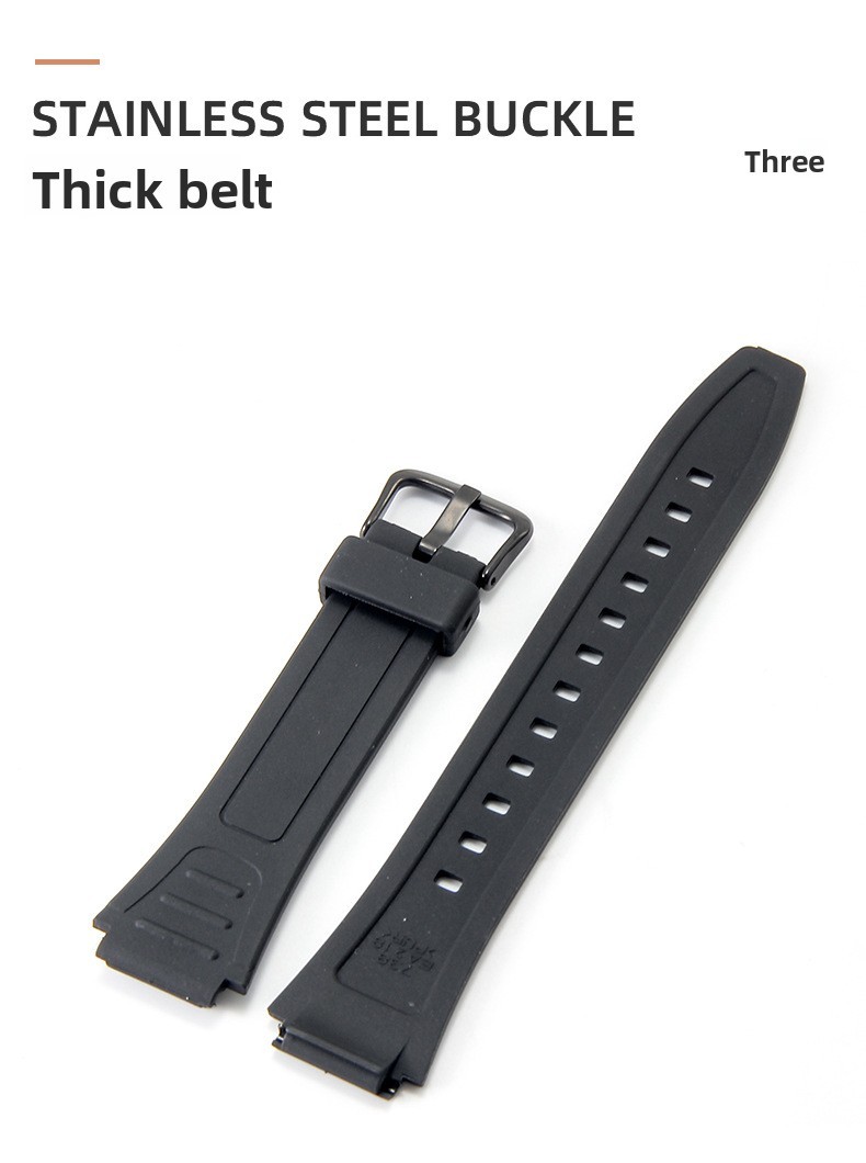 For Casio F84/F91/F91W/F94/F105 Waterproof Rubber Watch Band Strap with Tools