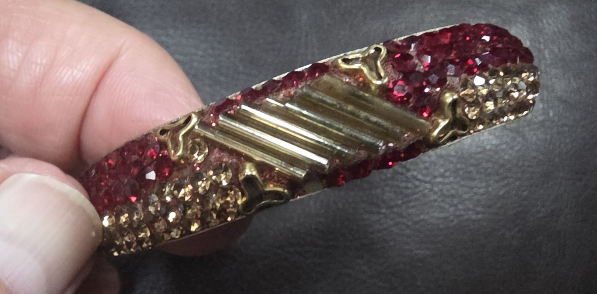 Red Enameled Bangle Bracelet by Rani NWOT