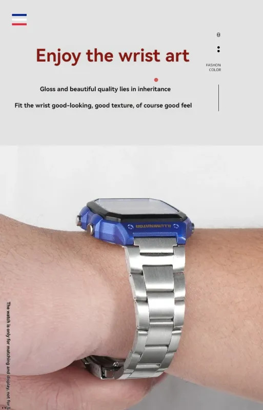 Suitable for Casio Ae-1200/Ae-1300/Ae-1500 Small Square Watches with Metal