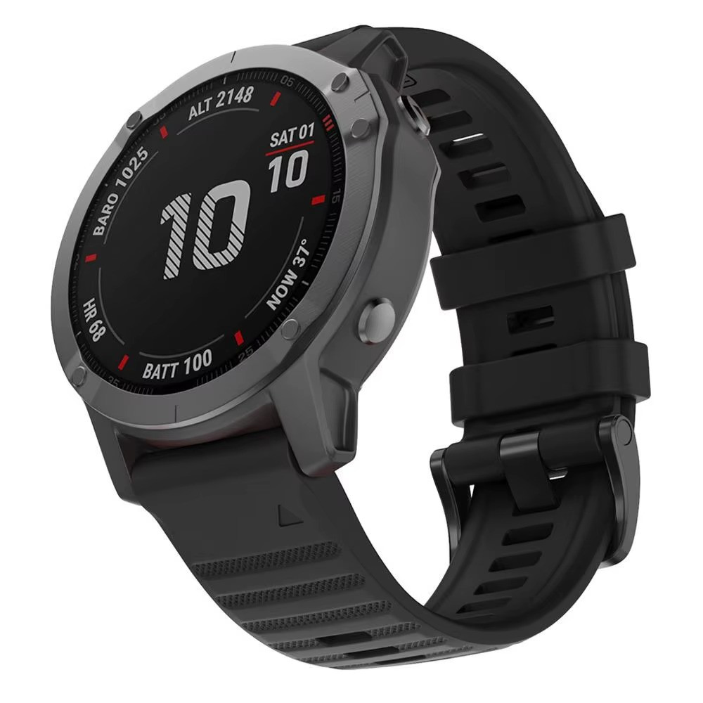 26/20/22mm Silicone Band for Garmin Watch Fenix 8 6 6X 7X 7 Pro 5 5X 5S QuickFit