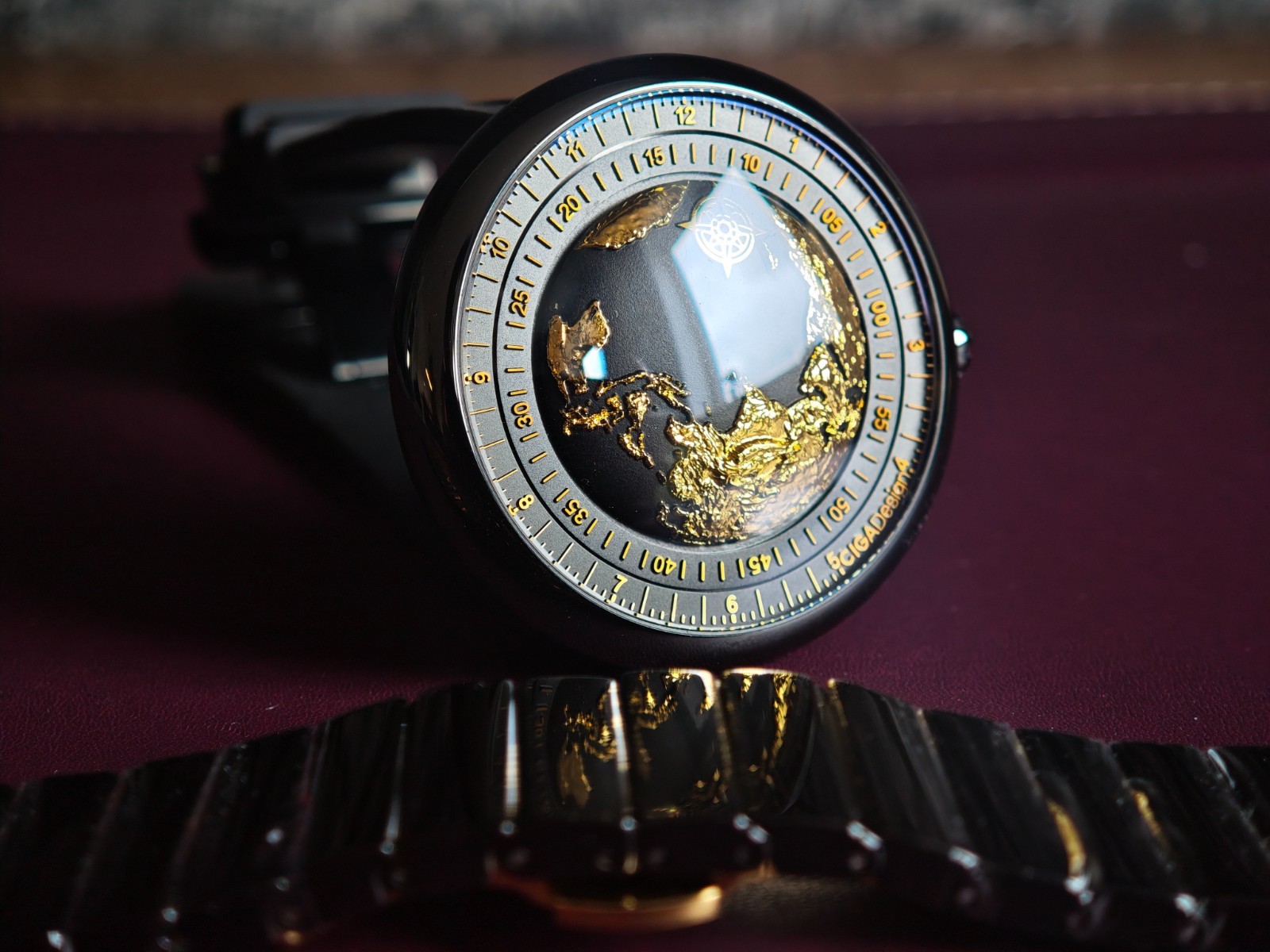 CIGA design Blue Planet Gilded Age Gold Plated Dial GPHG Award, EU Warehouse