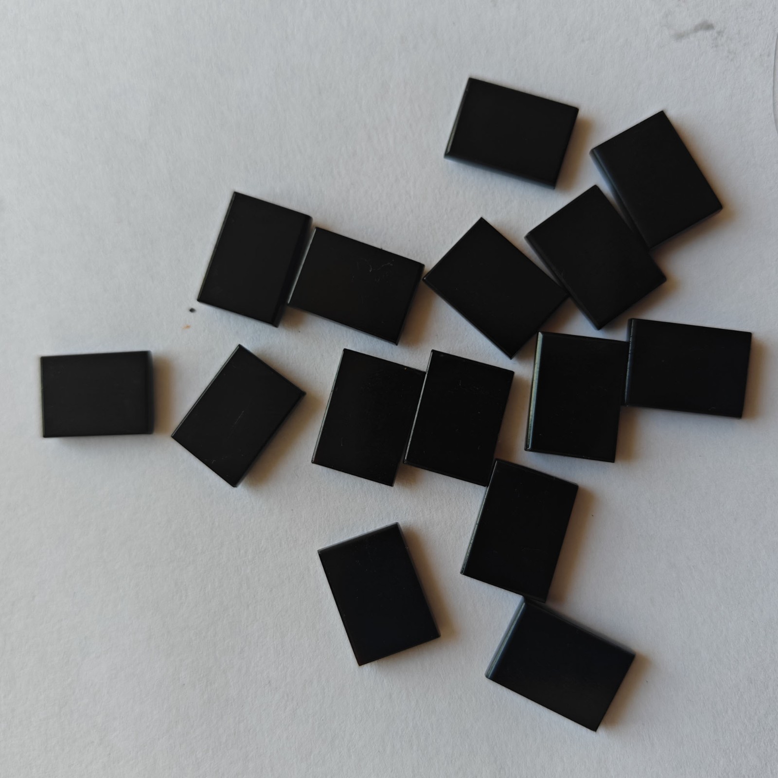 Natural Black Onyx Rectangle Bothside Flatback 10x14mm To 20x25mm Loose Gemstone
