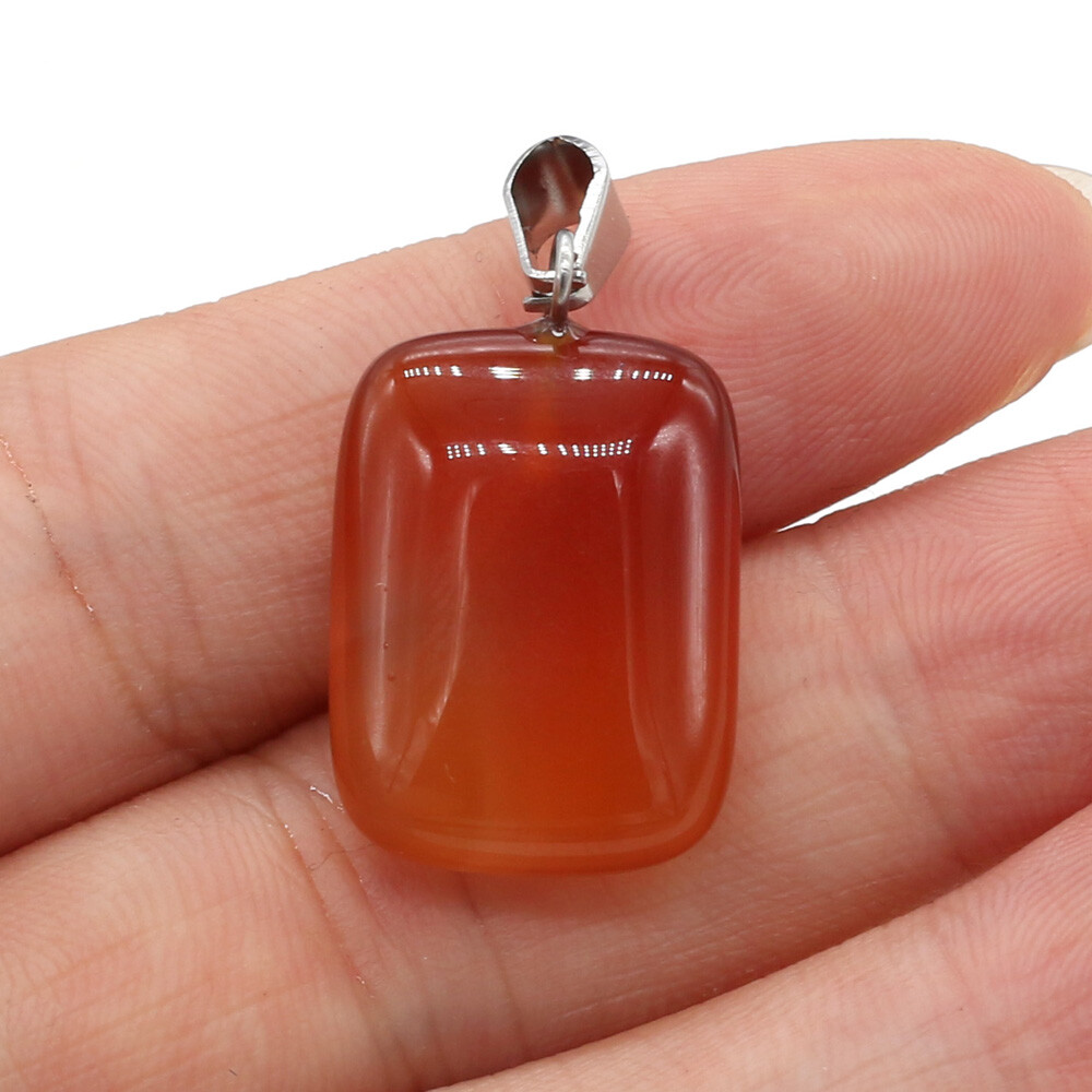 20 Pcs Natural Chakra Healing Crystal Agate Stone Pendants for Jewelry Making