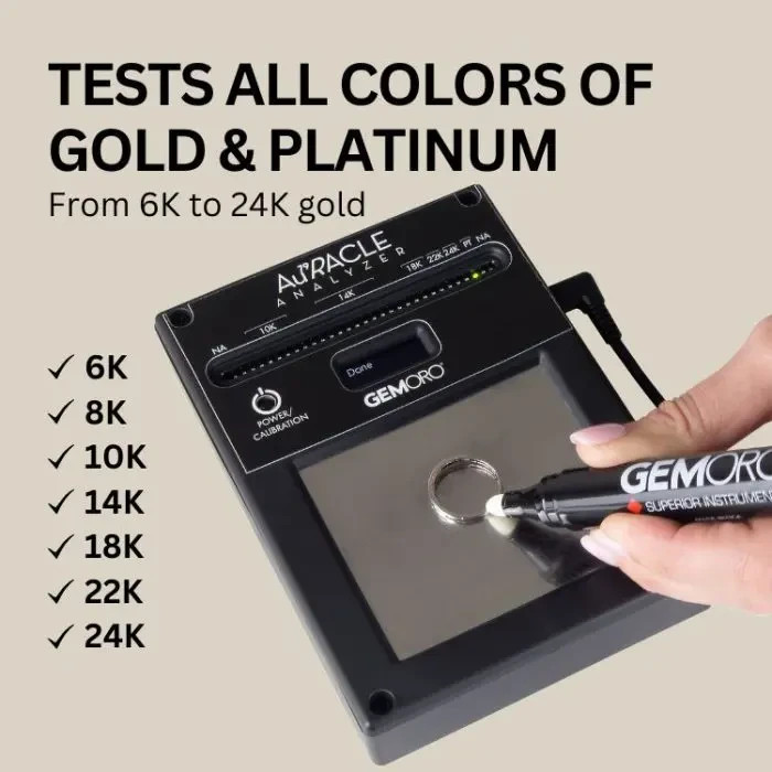 Gemoro Auracle Digital Gold Platinum Tester Analyzer Portable Jewelry Tool New