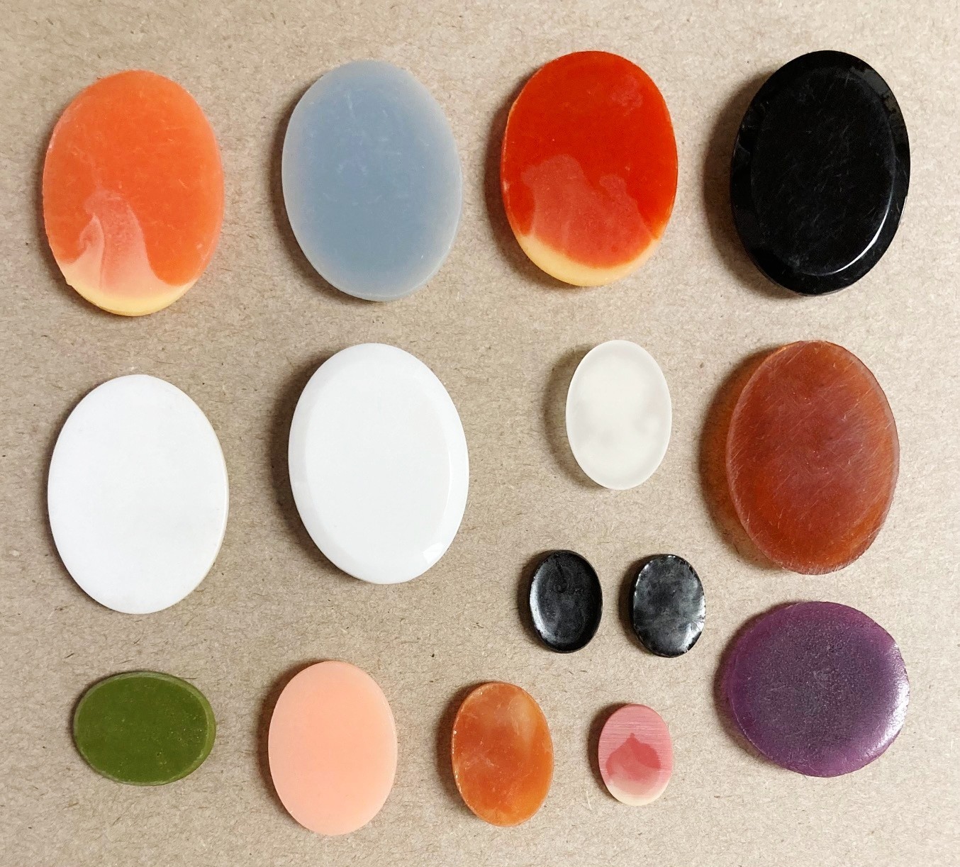 15 Vintage Assorted Resin Acrylic Cameos – DIY Jewelry Making & Repair Craft C80
