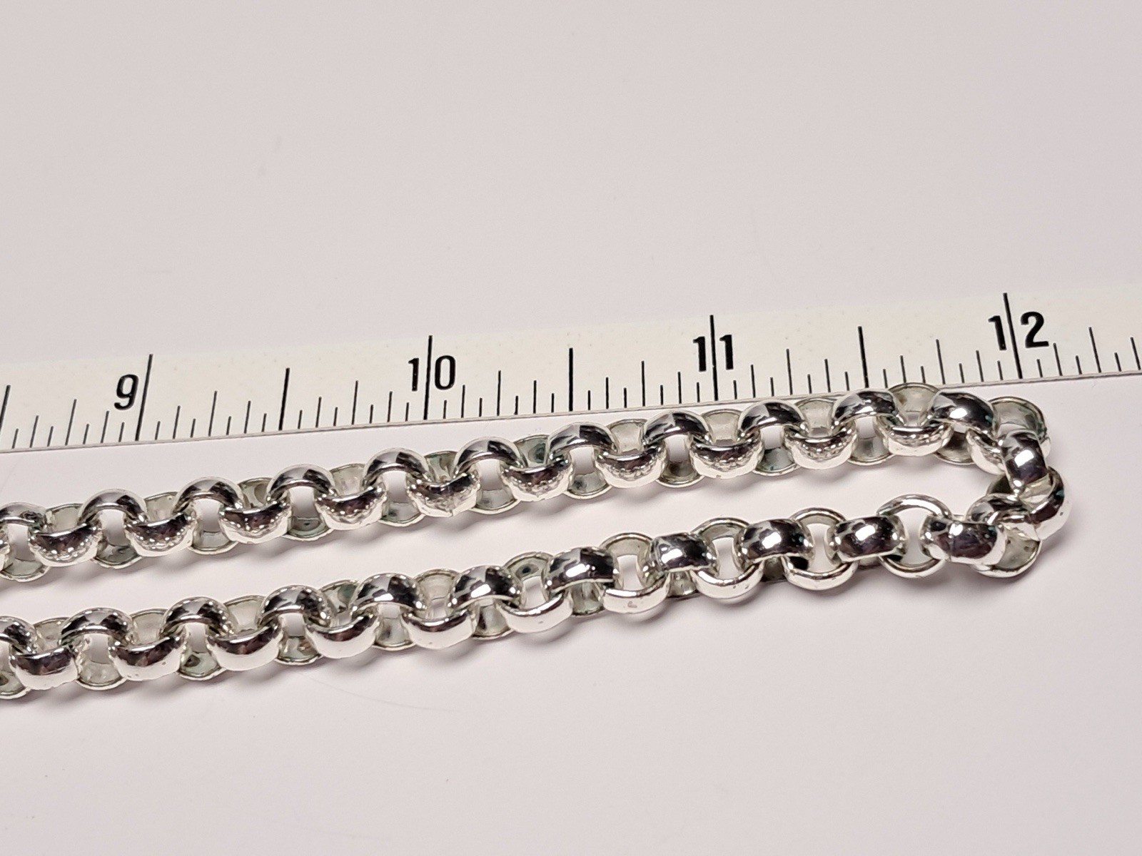 Vintage Monet Silver Tone Rolo Belcher Link Chain Necklace 24” Signed