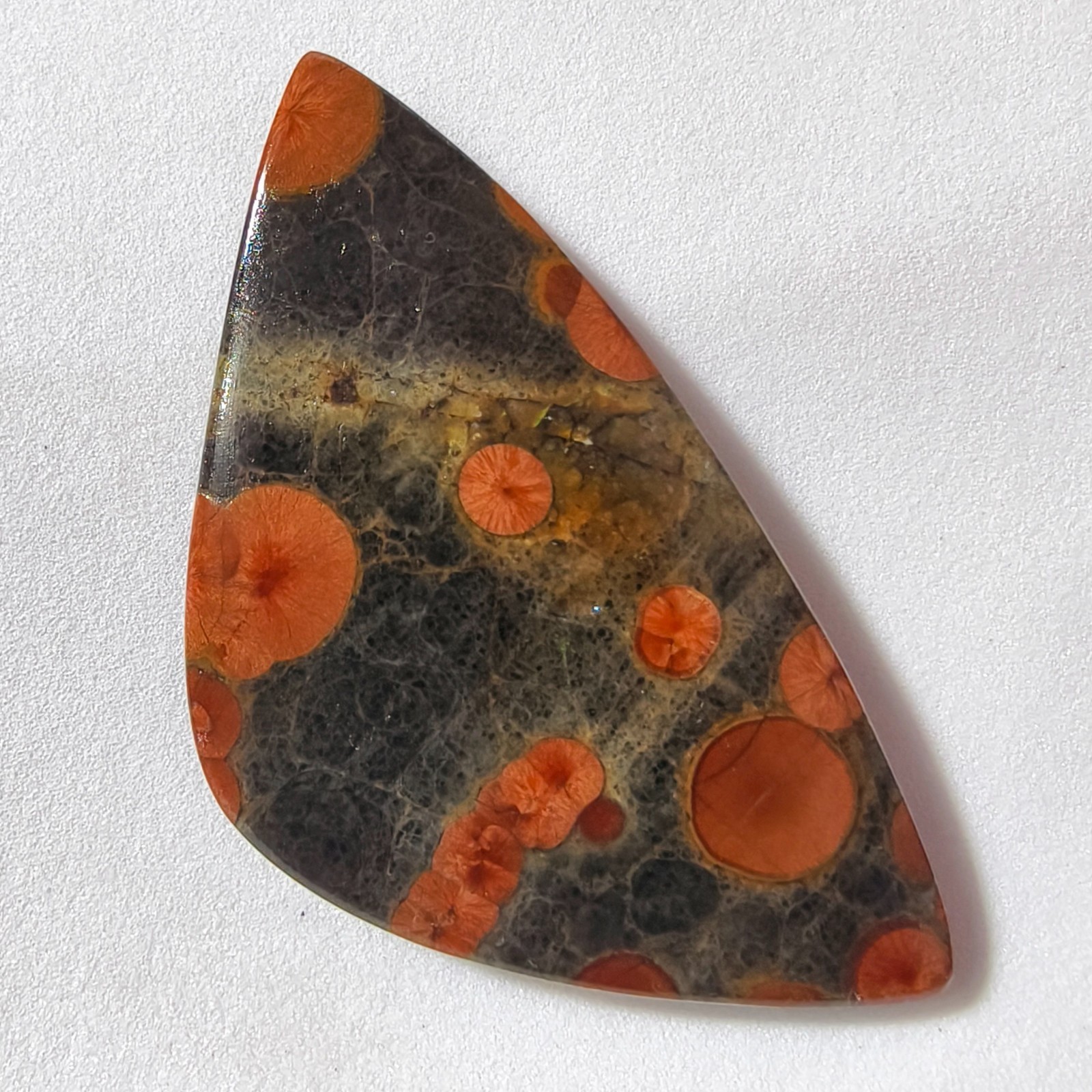 72 Cts Natural Peanut Obsidian Cabochon Gemstone For Jewelry 59.5×31.7×6 MM