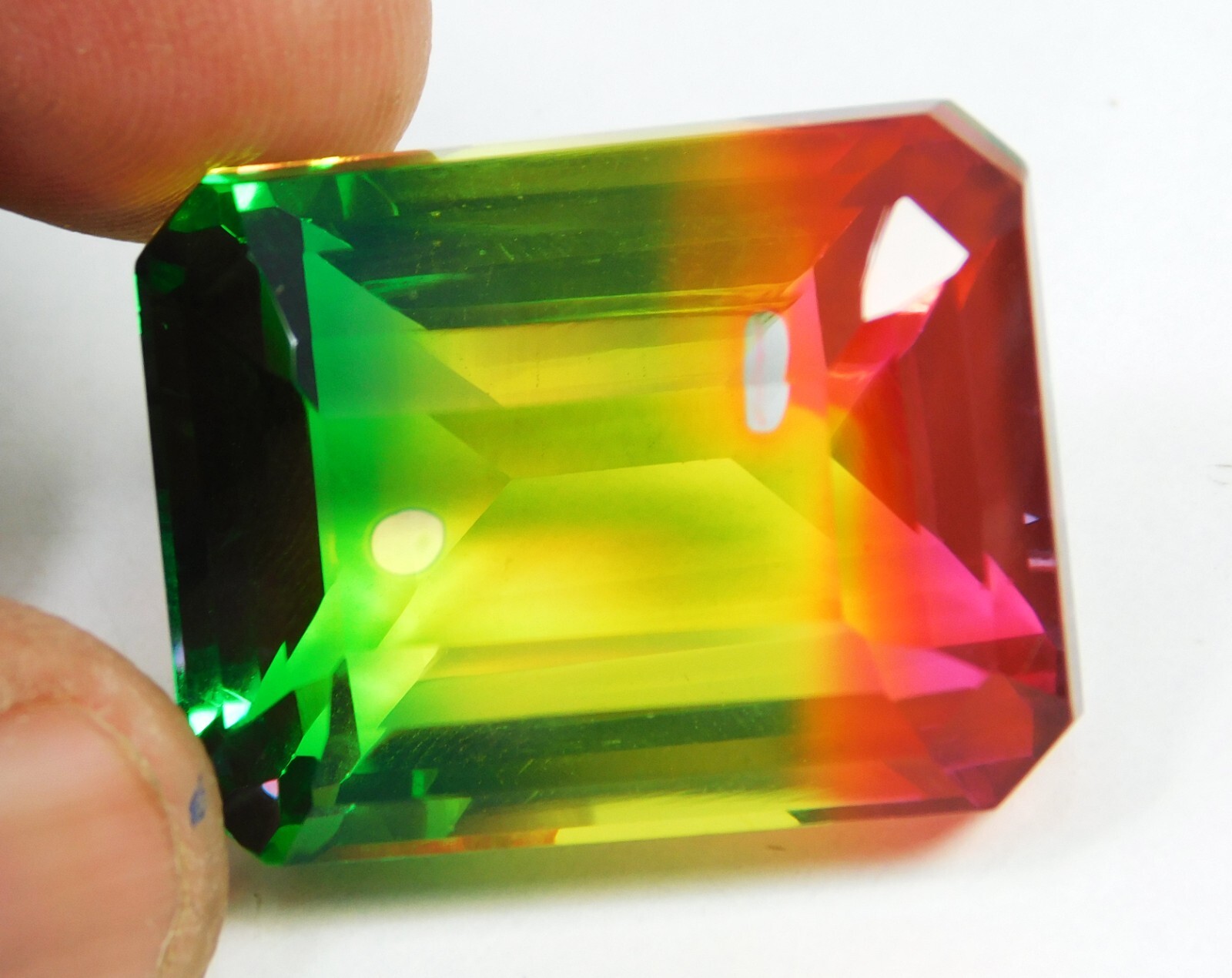 Top Quality, 75.20 Ct Natural Watermelon Tourmaline Emerald Certified Gemstone