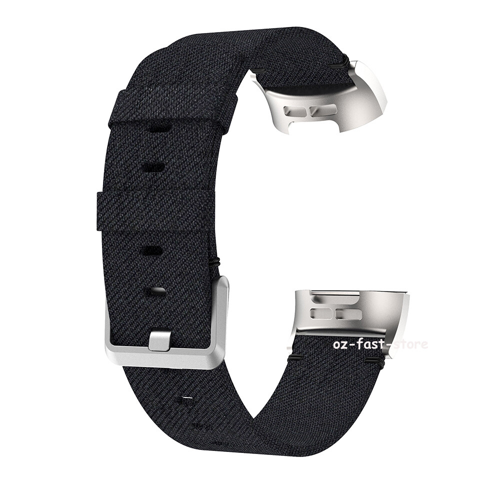 Woven Canvas Fabric Wirst Strap For Fitbit Charge 6 Band Replacement Watch Strap