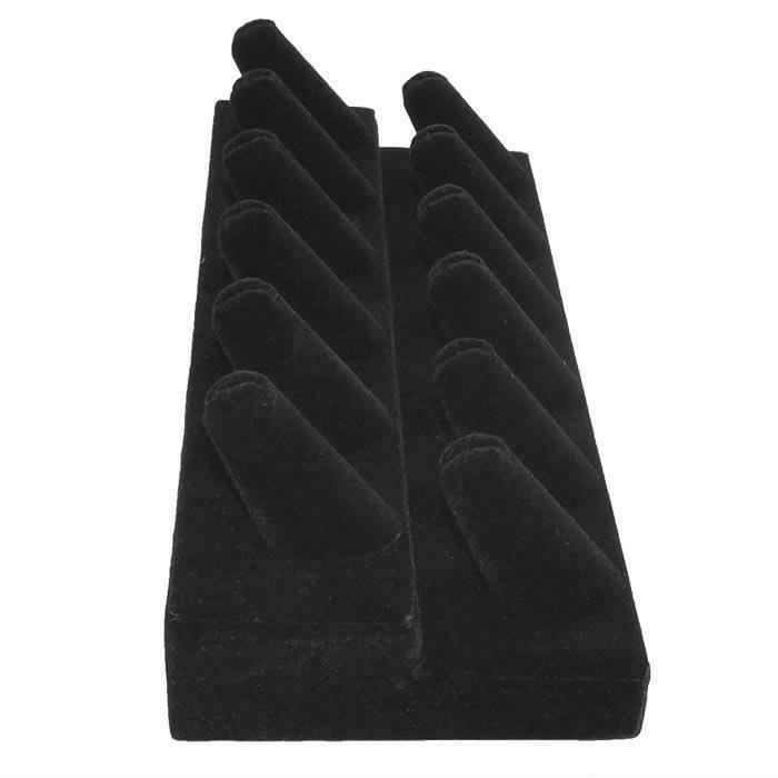 Black Velvet Jewelry Ring Display Stand Organizer Holder Ring Display ~ 6 Styles