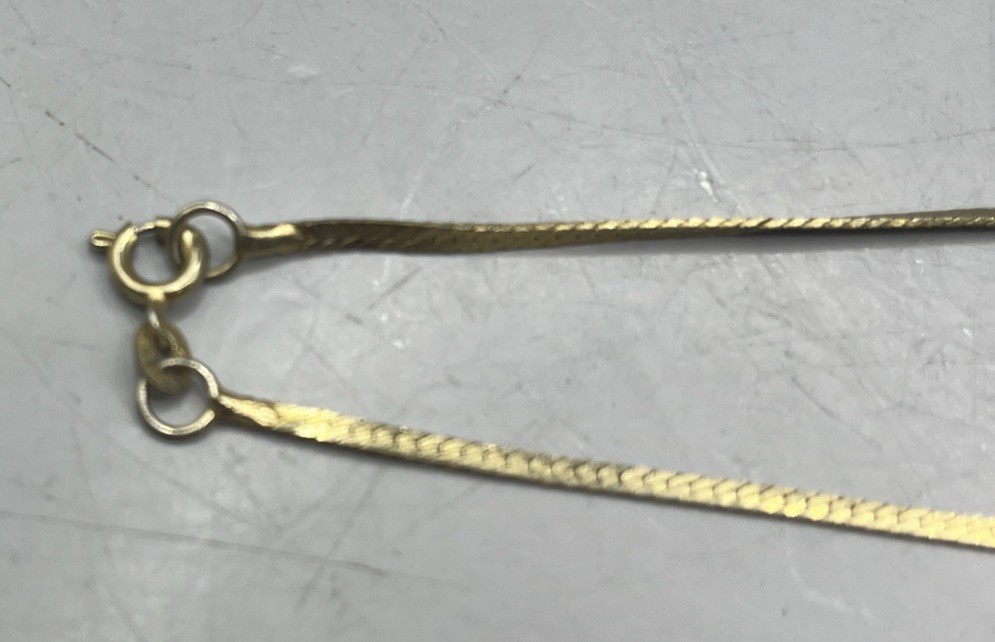 1/20 14K GF Gold Filled 20” Serpentine Necklace Spring Clasp 5g