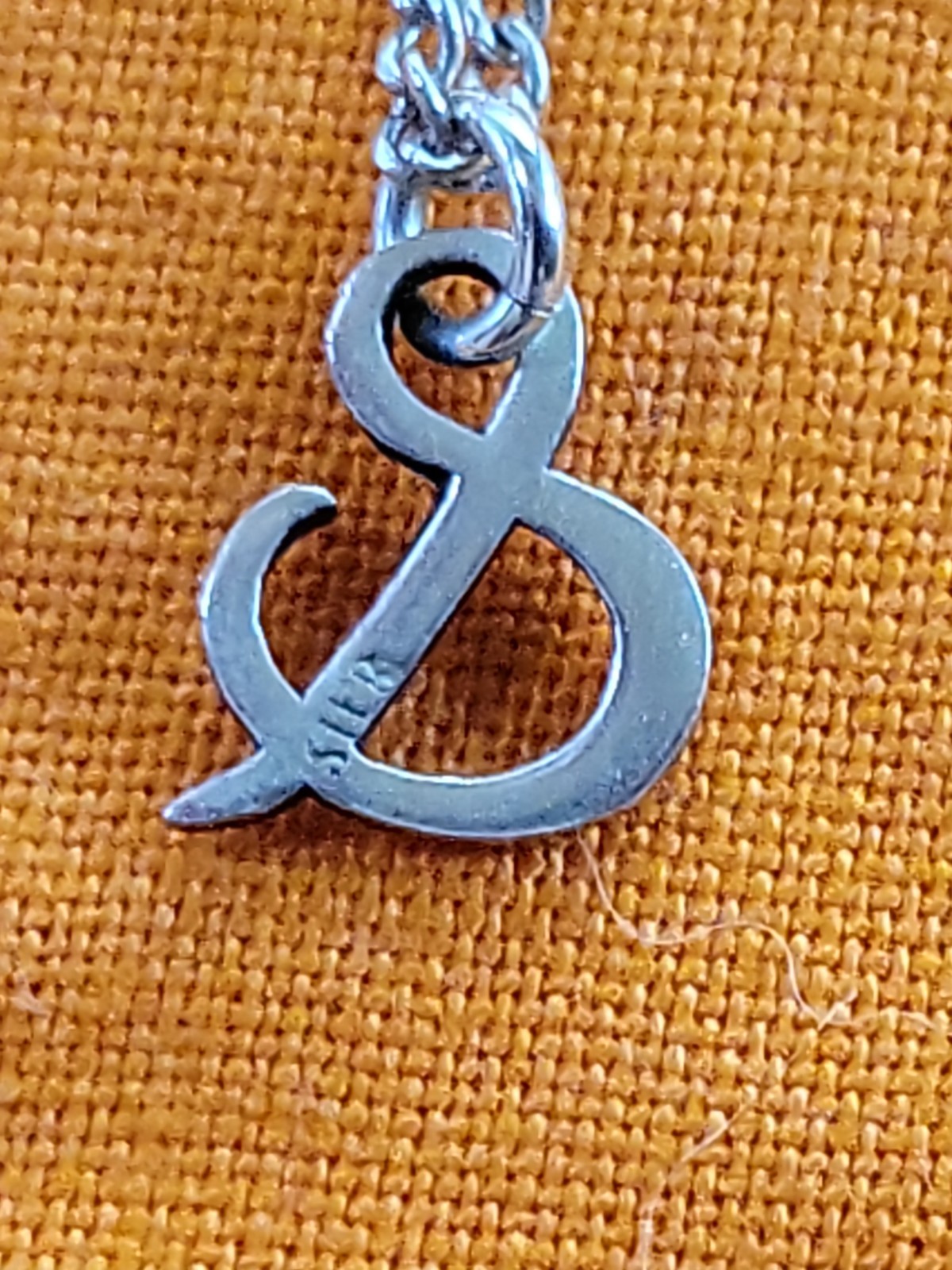 .925 Sterling Silver And (&) Symbol Necklace
