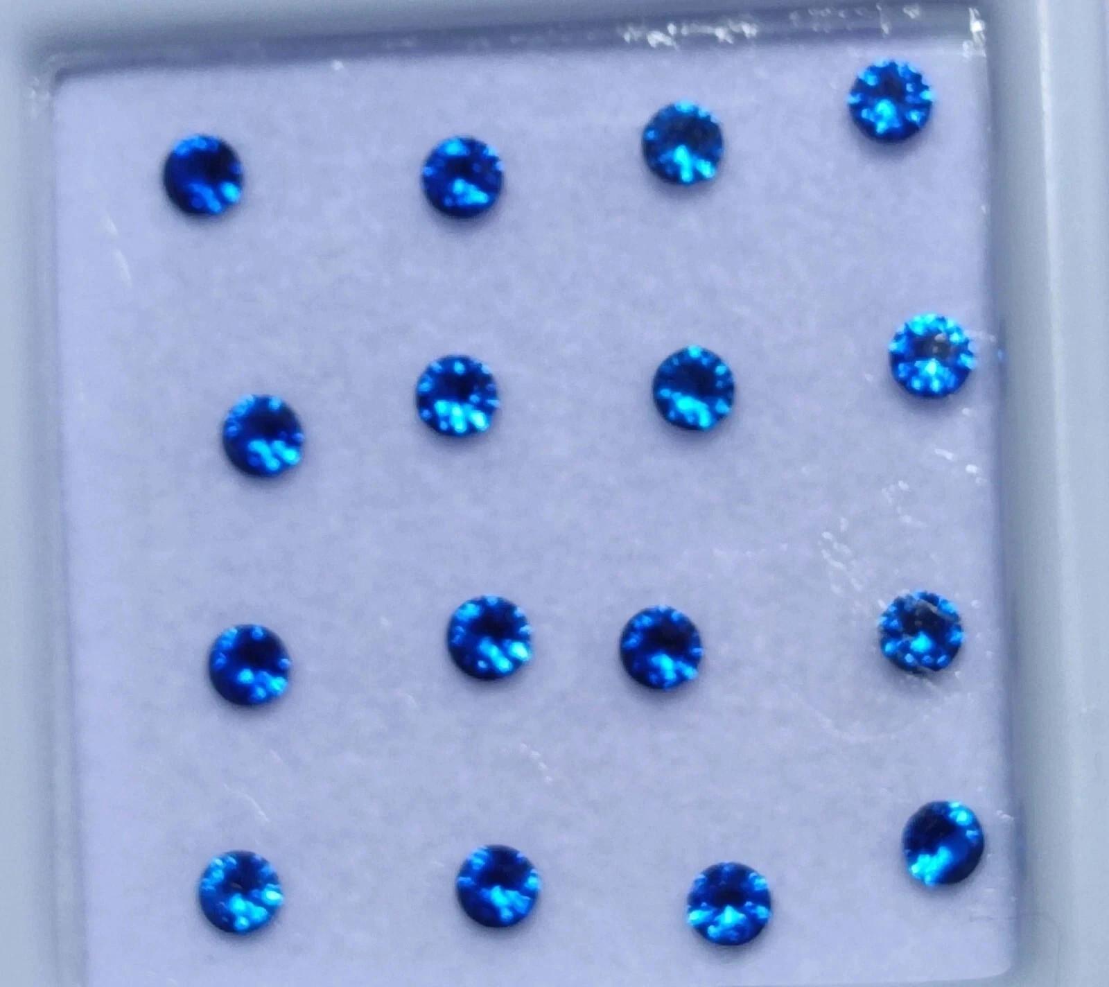 Natural 20 Pcs Lot 3 mm Round Cut Blue Color Sapphire Certified Loose Gemstone