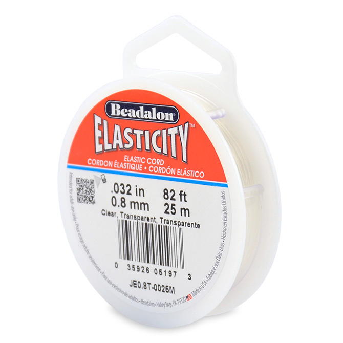 Beadalon Elasticity Elastic Cord for Beading Various Sizes.5mm.8mm 1mm + Colors