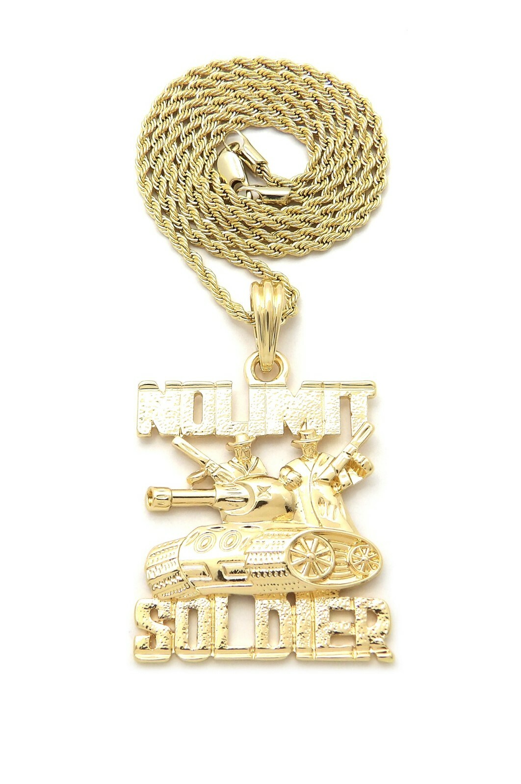 Hip Hop No Limit Soldier Military Tank Pendant 24″ Various Chain Necklace XSP787