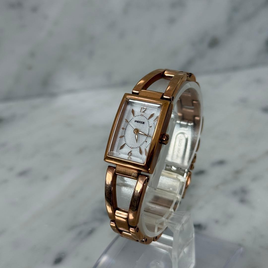 CITIZEN Wicca Solar-Powered Watch, Pink Gold