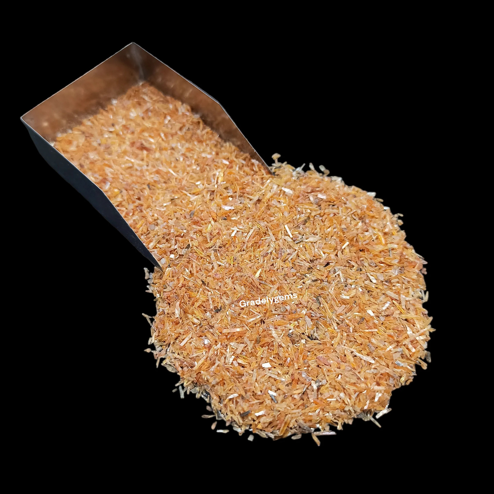 Orange Kyanite Micro Crushed Stone 0.5-1mm for Epoxy Craft Art