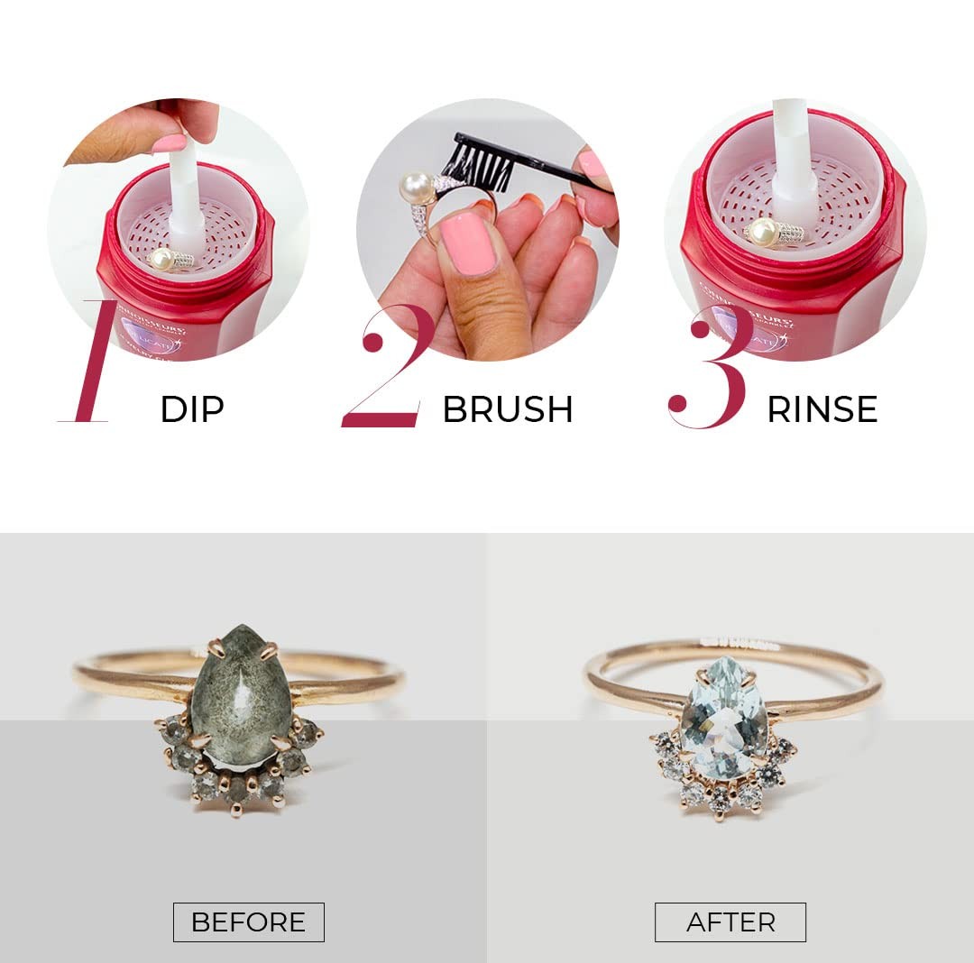 All-Purpose Cleaning Kit | Includes Delicate Jewelry Cleaner Solution and 2 Pol