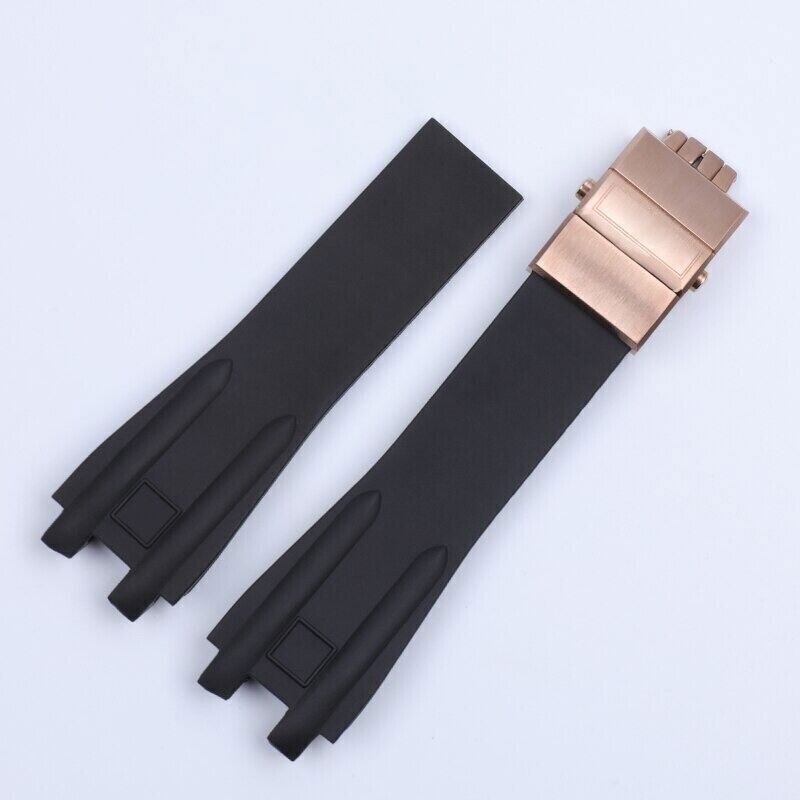 26mm For Ulysse Nardin El Toro Executive Silicone Rubber Watch Band Strap