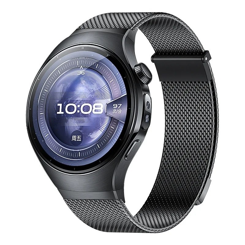 Magnetic No Gaps Milanese Bracelet Metal Band Strap For Huawei Watch 5 46mm 42mm
