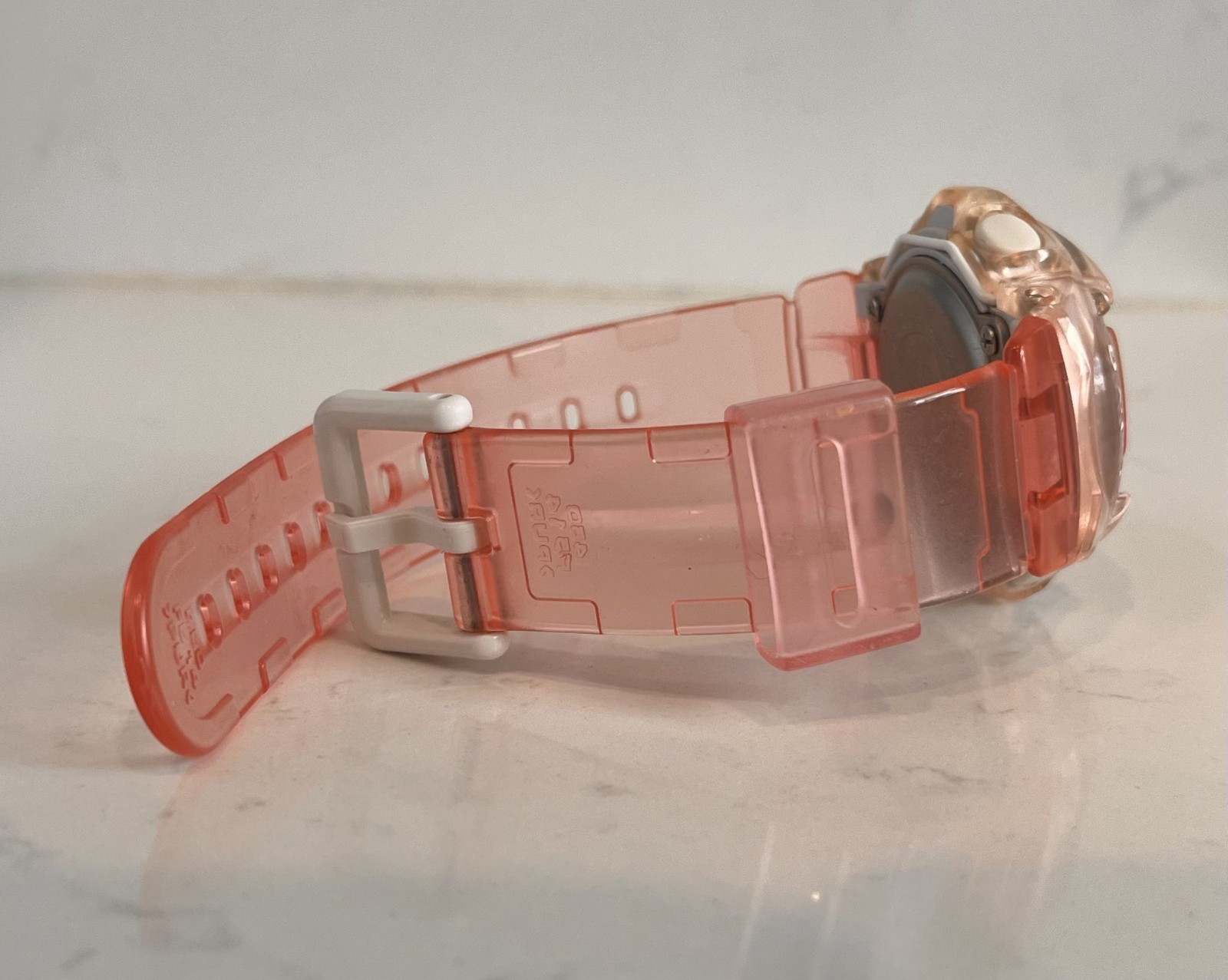 CASIO vintage BG-169R Translucent Pink Resin Case & Band Baby G Shock Watch