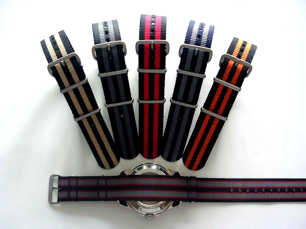 19mm NATO G10 ® Premium nylon watch band strap RAF Bond IW SUISSE 18 20 22 24mm