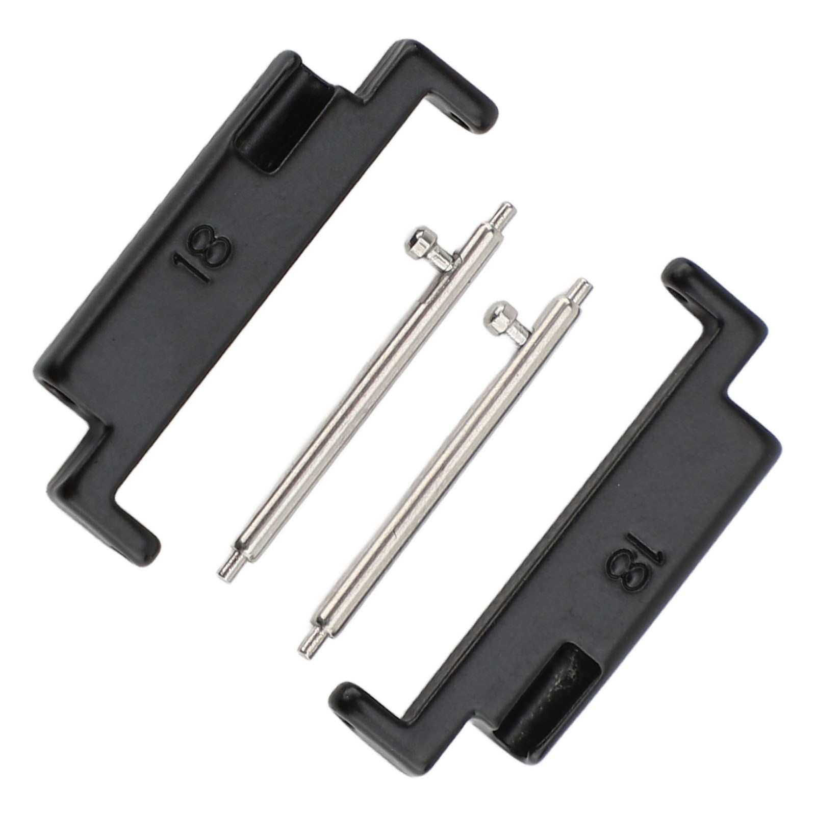 1 Pair Metal Watch Band Adapter Watch Strap Connection Adapter Stainless Steel