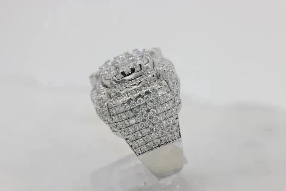 2.50 Ct Round Lab Created Diamond 14k White Gold Plated Men’s Pinky Wedding Ring