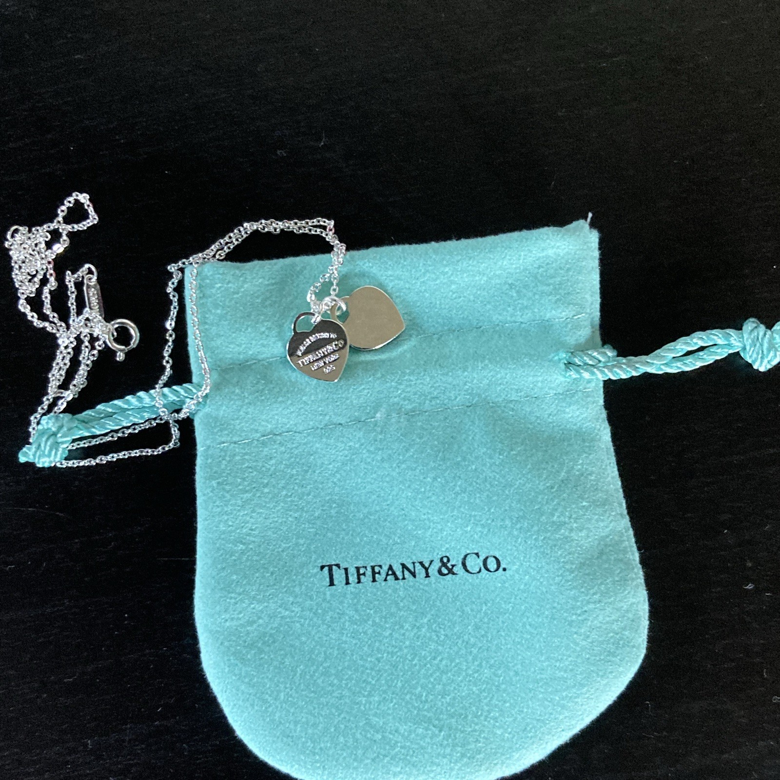 Tiffany & Co. Return to Tiffany 925 Sterling Silver Heart Tag Necklace