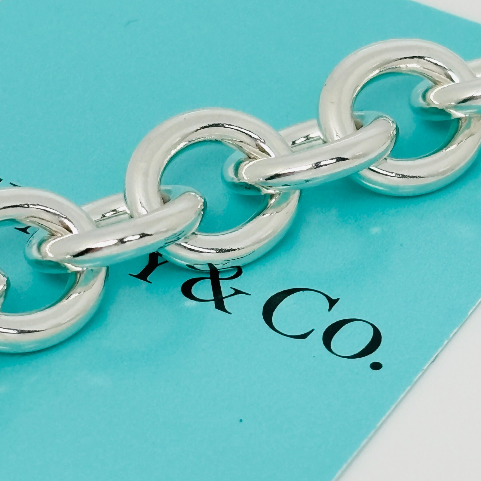 Tiffany & Co Heart Tag Charm Bracelet Engravable in Silver Guaranteed Authentic
