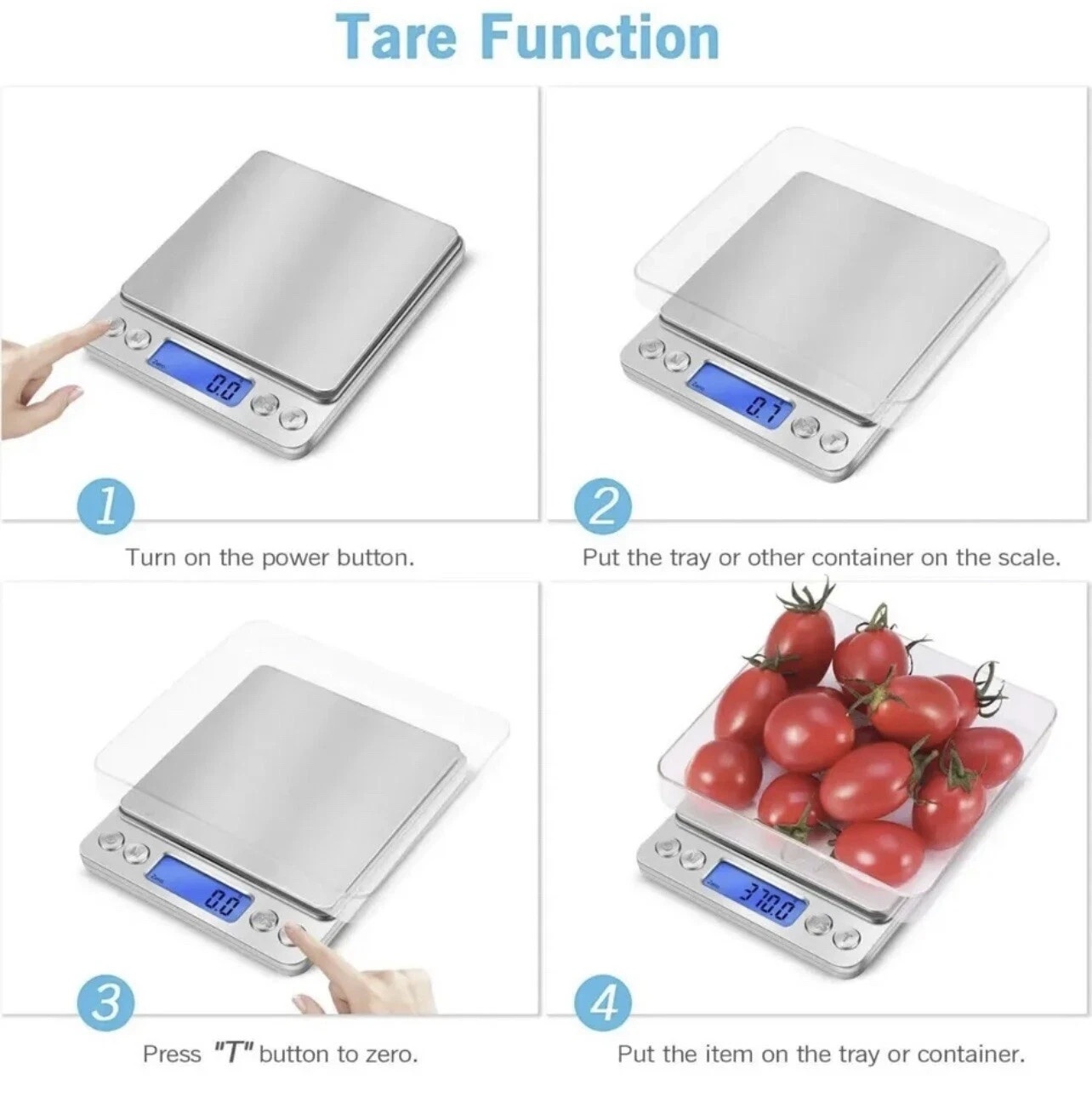 Digital Scale 3000g x 0.1g Jewelry Gold Silver Coin Gram Pocket Size Herb Grain