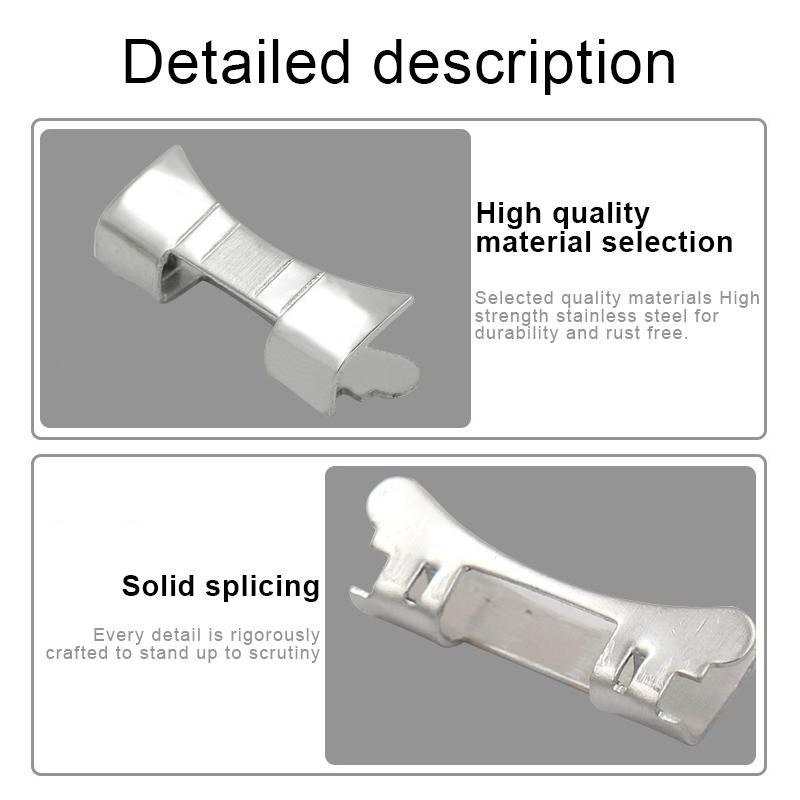 Curved End Stainless Steel Watch Adapter 14 16 18 20 22 24mm Strap Connector