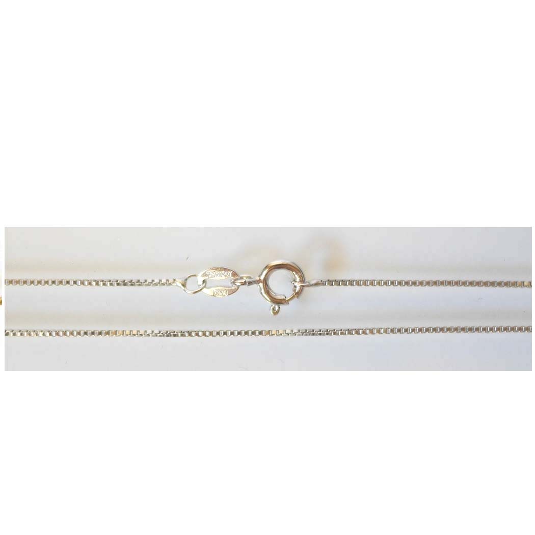 925 Sterling Silver 1.0mm 16 inches (40 CM) Italy Box Chain Necklace New BX-10